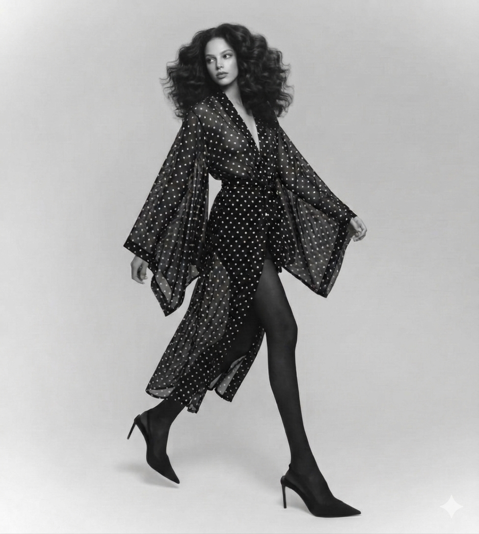 Dhésabillé Célestine Black Polka Dot